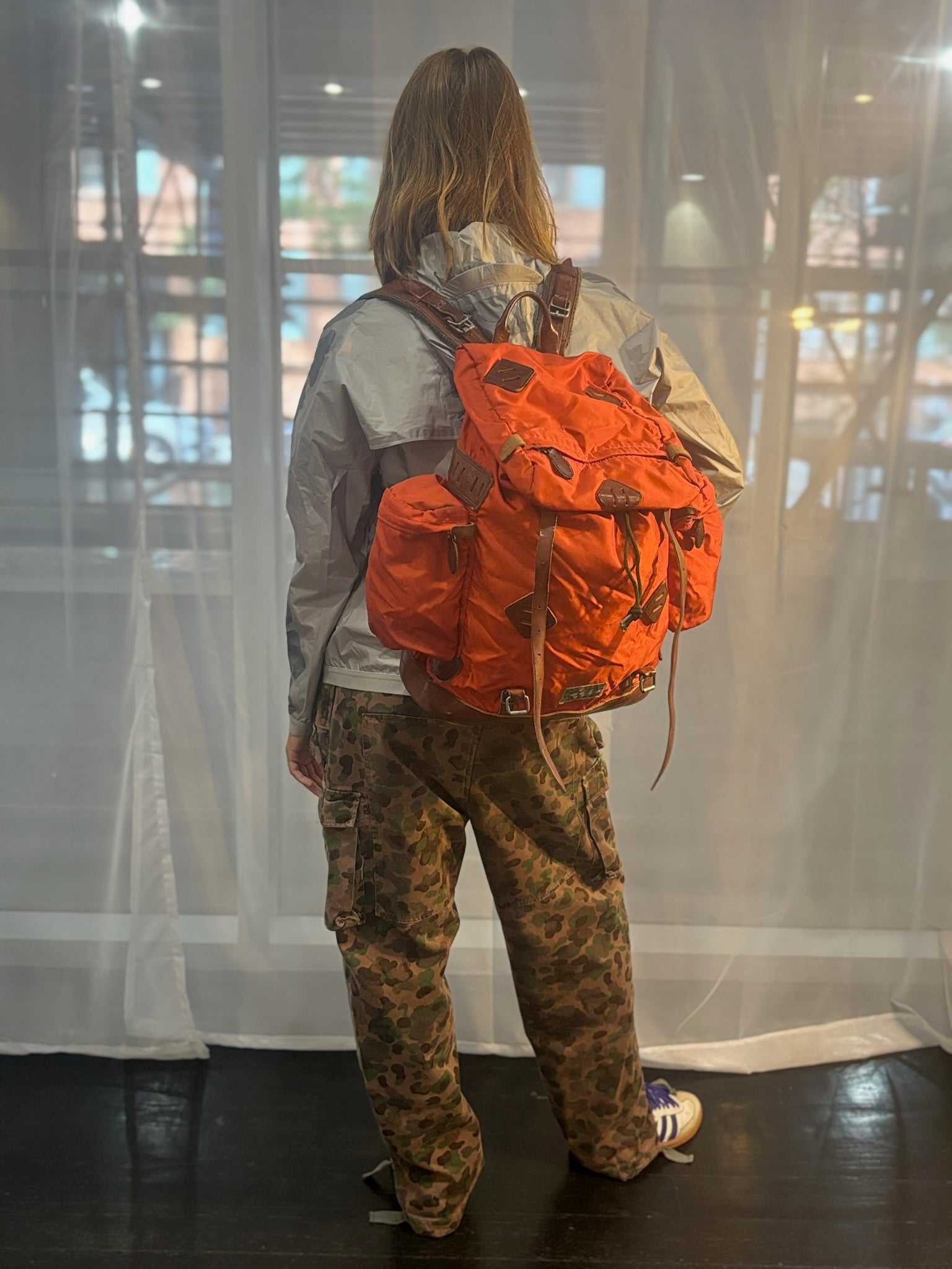 Ralph Lauren Nylon/Leather Mountaineering Backpack