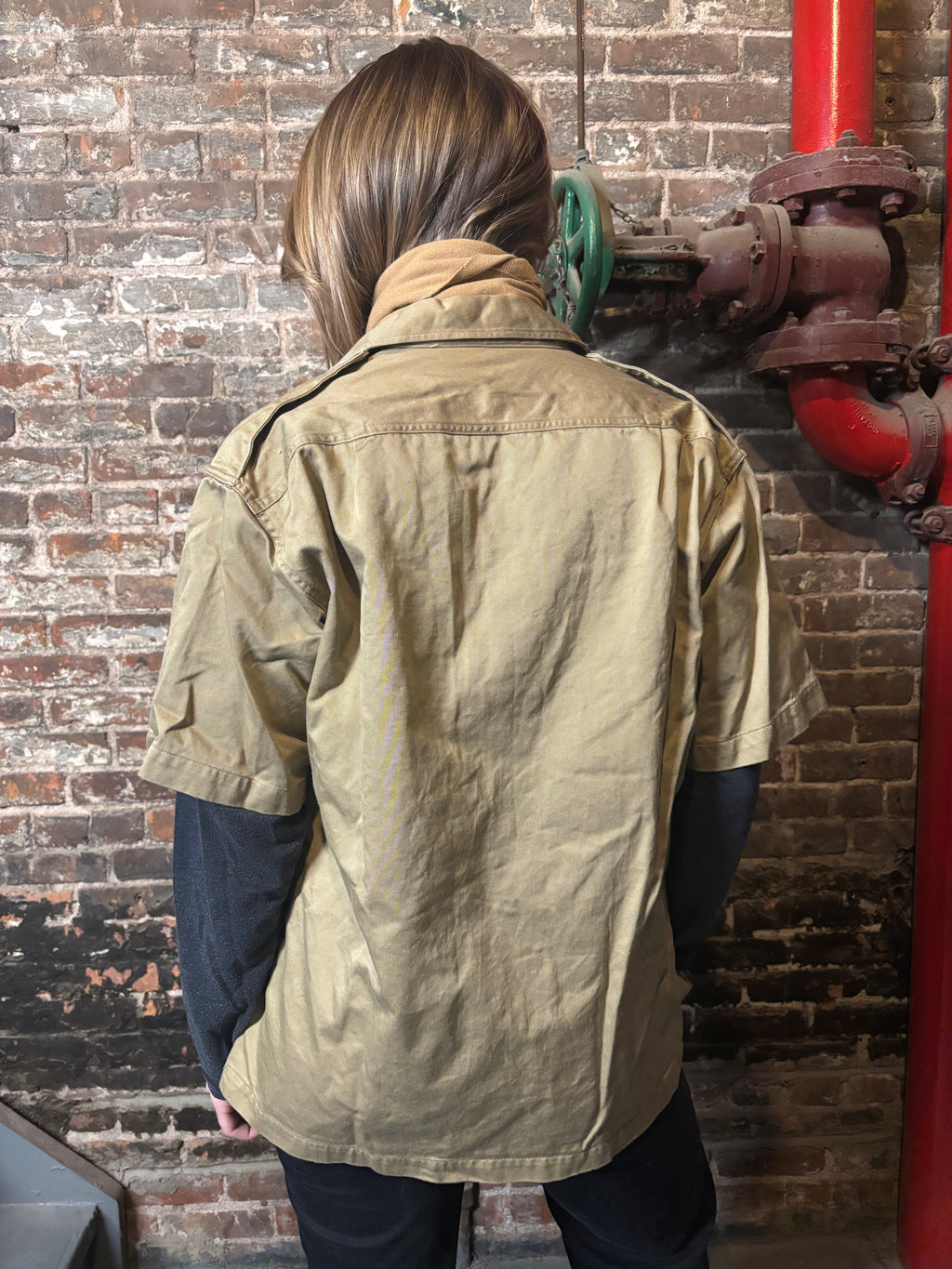 1956 Dated Tan American Short Sleeve Officers Shirt