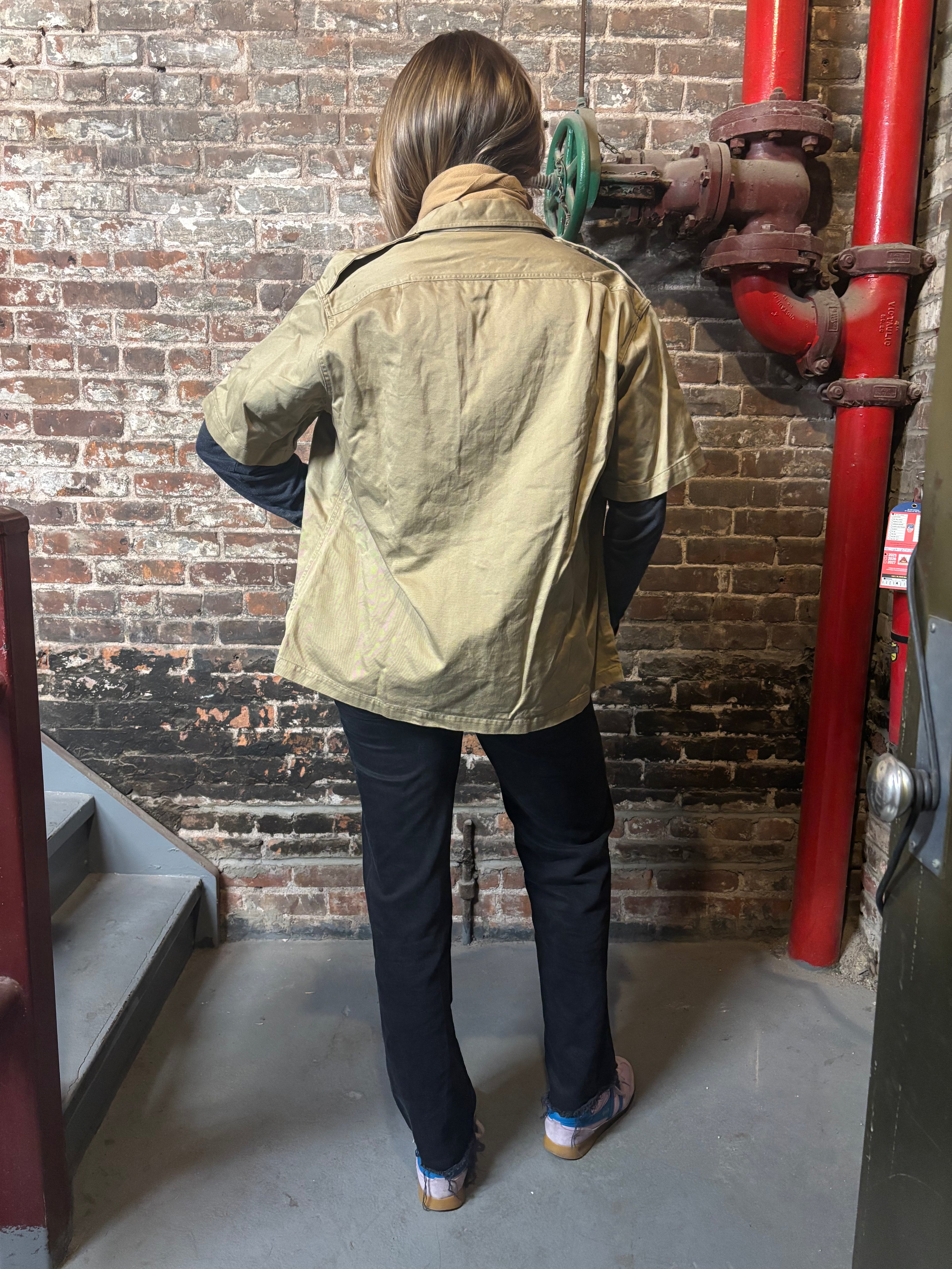 1956 Dated Tan American Short Sleeve Officers Shirt