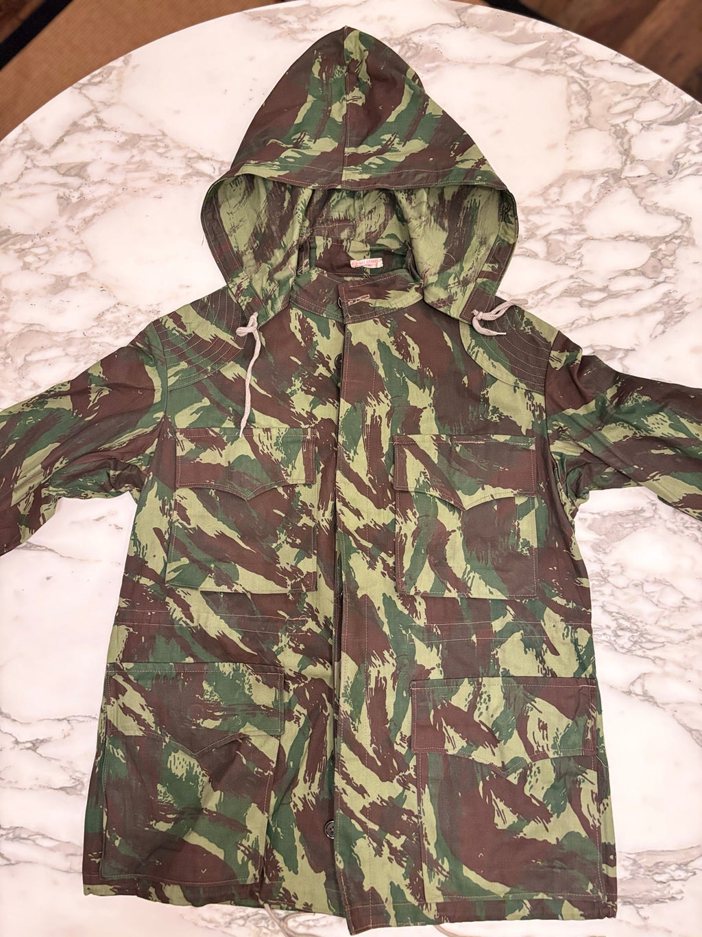 1980s Portuguese Brushstroke Camo Field Jacket
