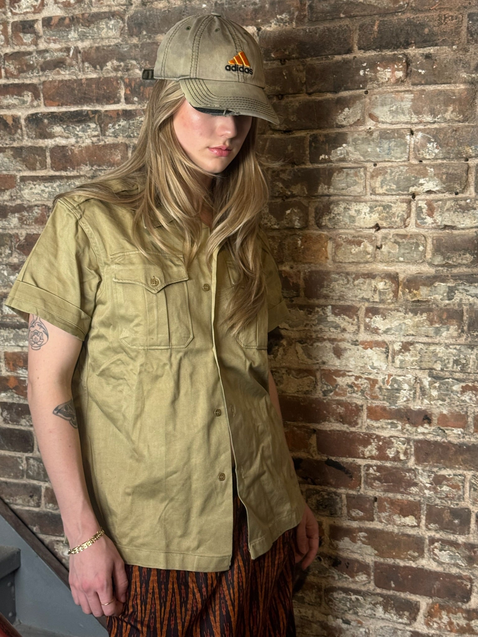 1956 Dated Tan American Short Sleeve Officers Shirt