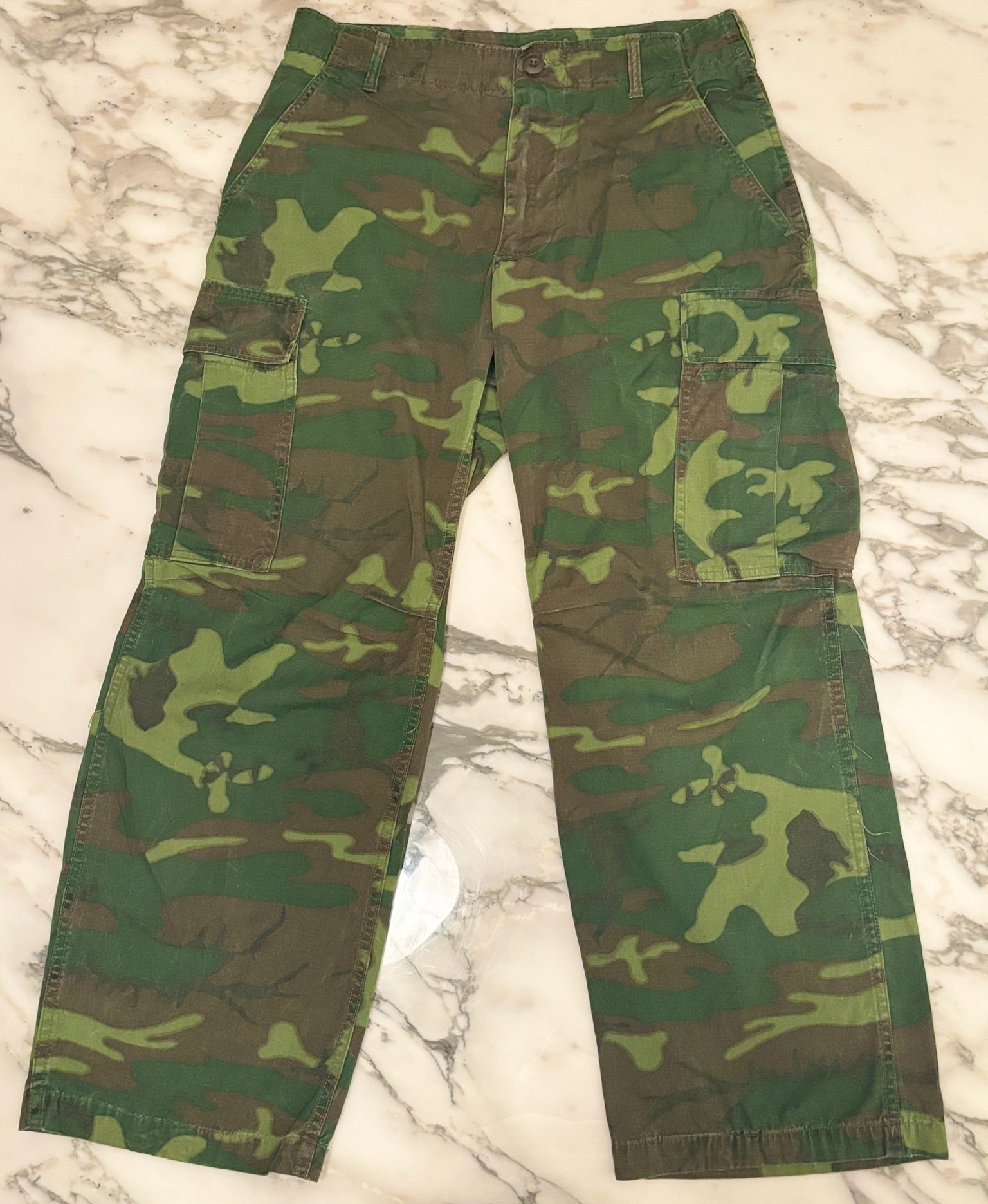 Rare 1960s Non-Ripstop ERDL Camo Jungle Pants
