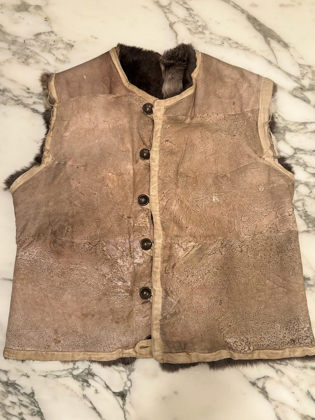 1940s European Reversible Fur Vest