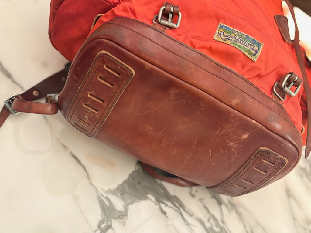 Ralph Lauren Nylon/Leather Mountaineering Backpack