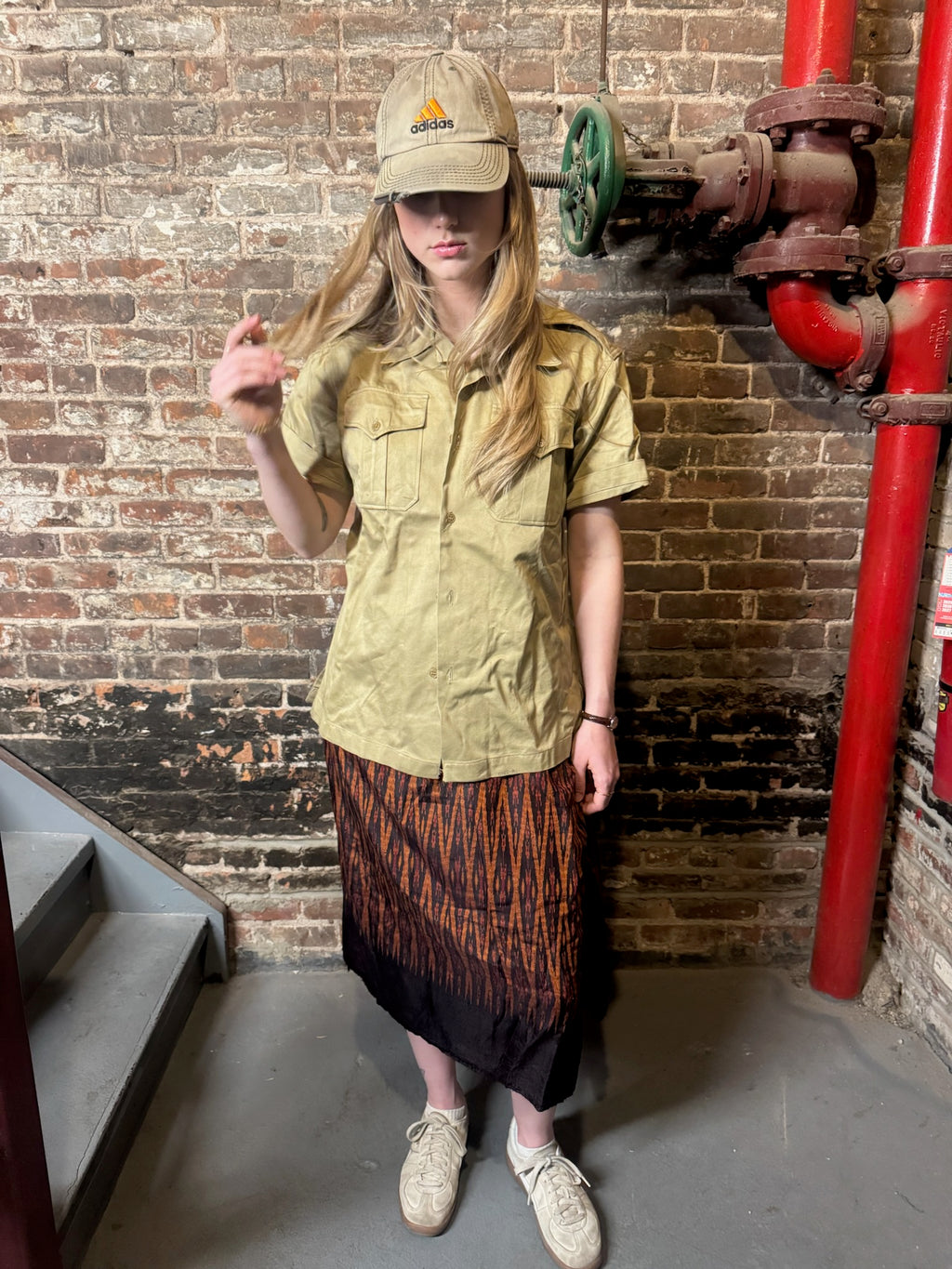 1956 Dated Tan American Short Sleeve Officers Shirt