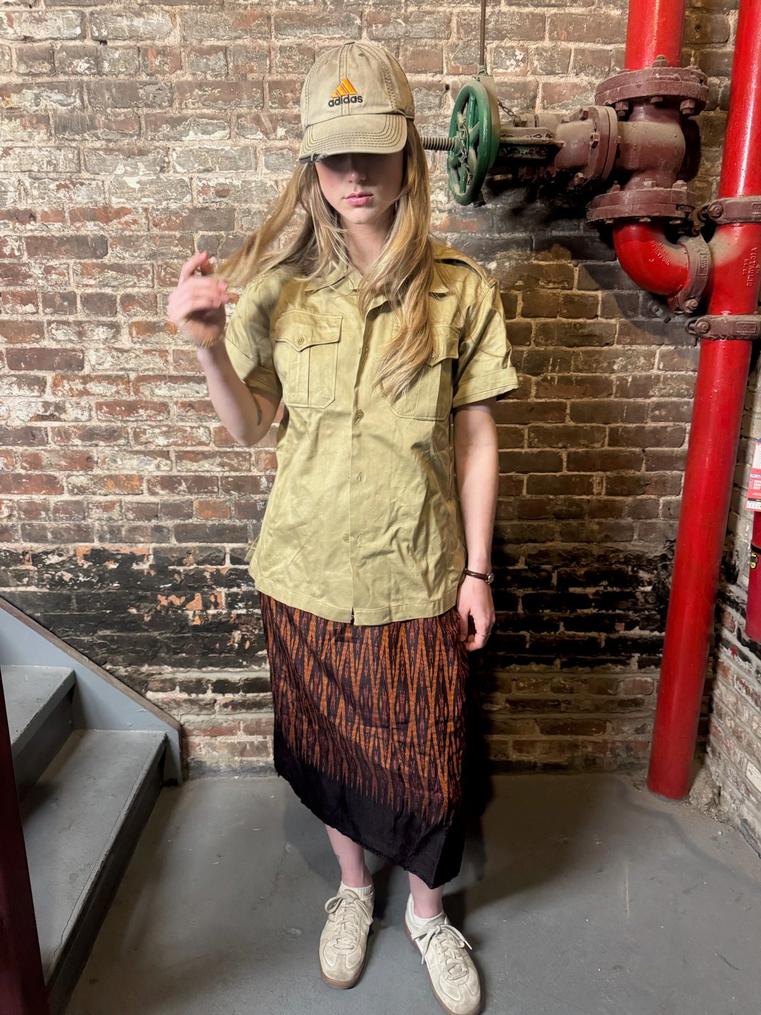 1956 Dated Tan American Short Sleeve Officers Shirt