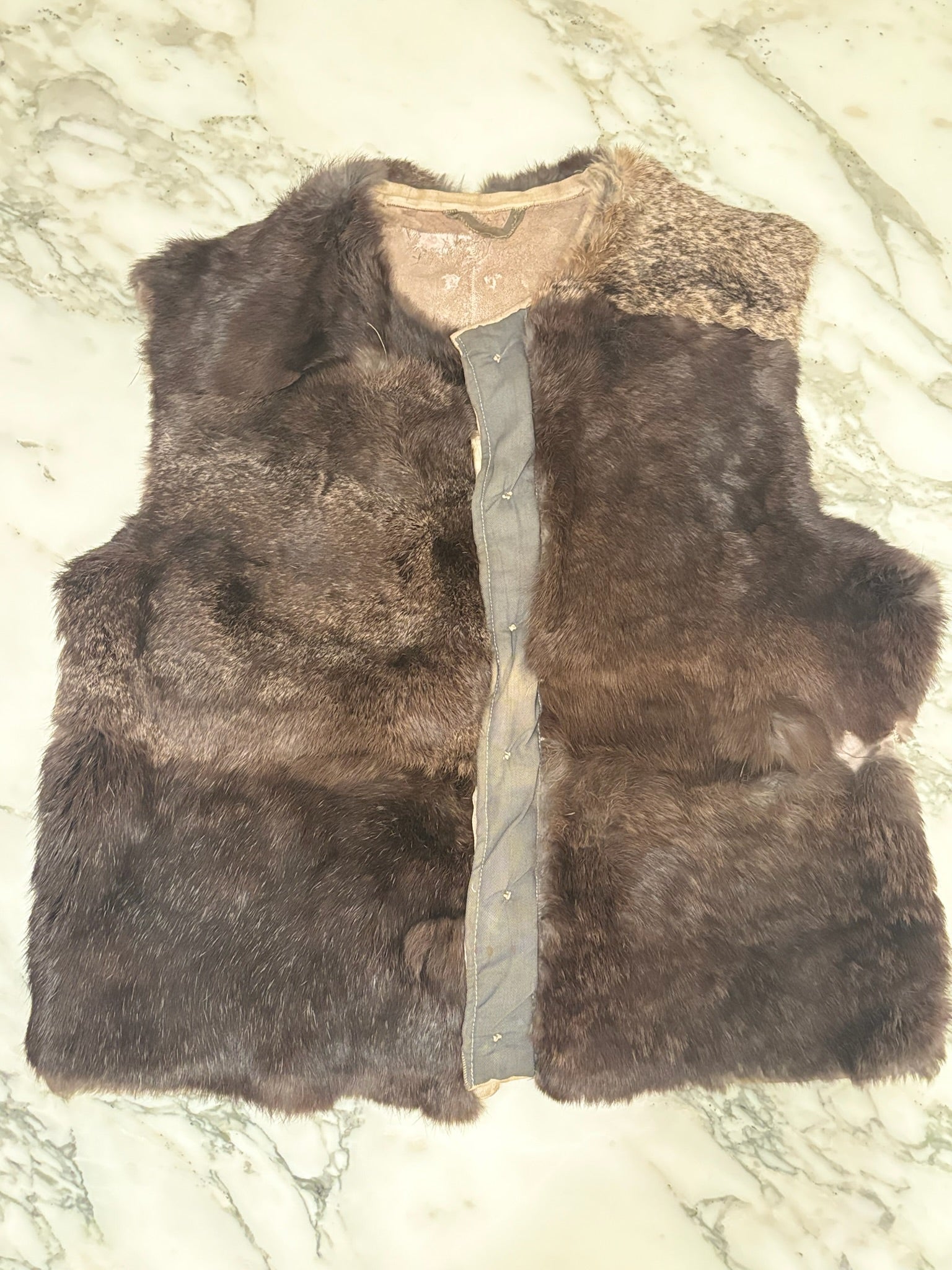 1940s European Reversible Fur Vest