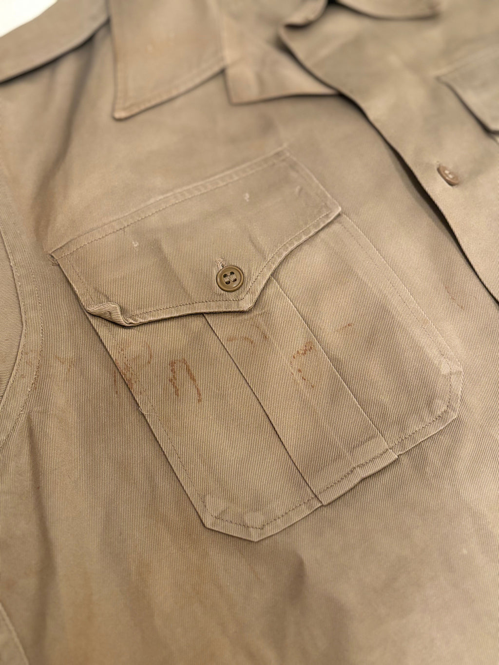 1960s American Tropical Short Sleeve Officer Shirt