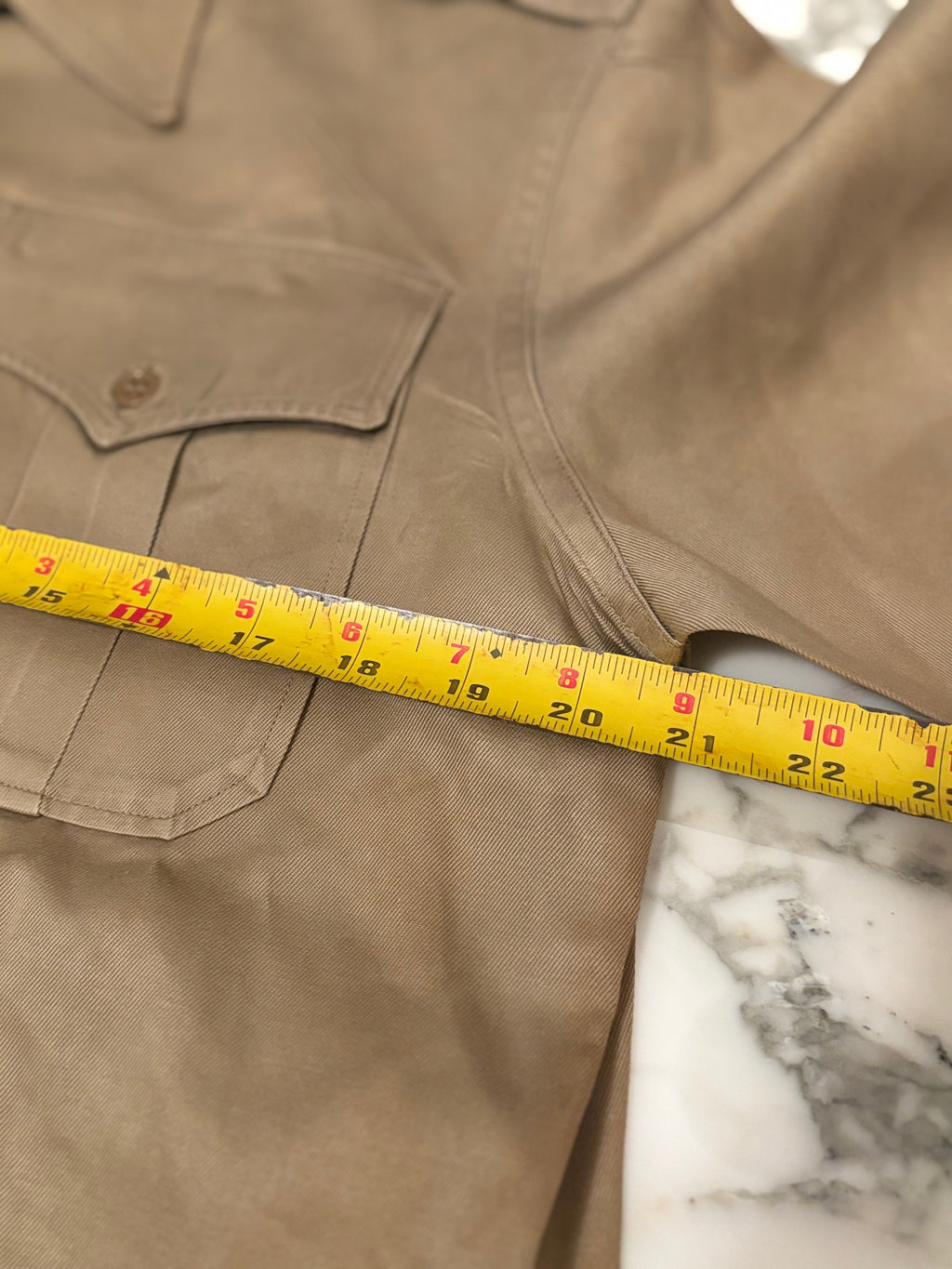 1960s American Tropical Short Sleeve Officer Shirt