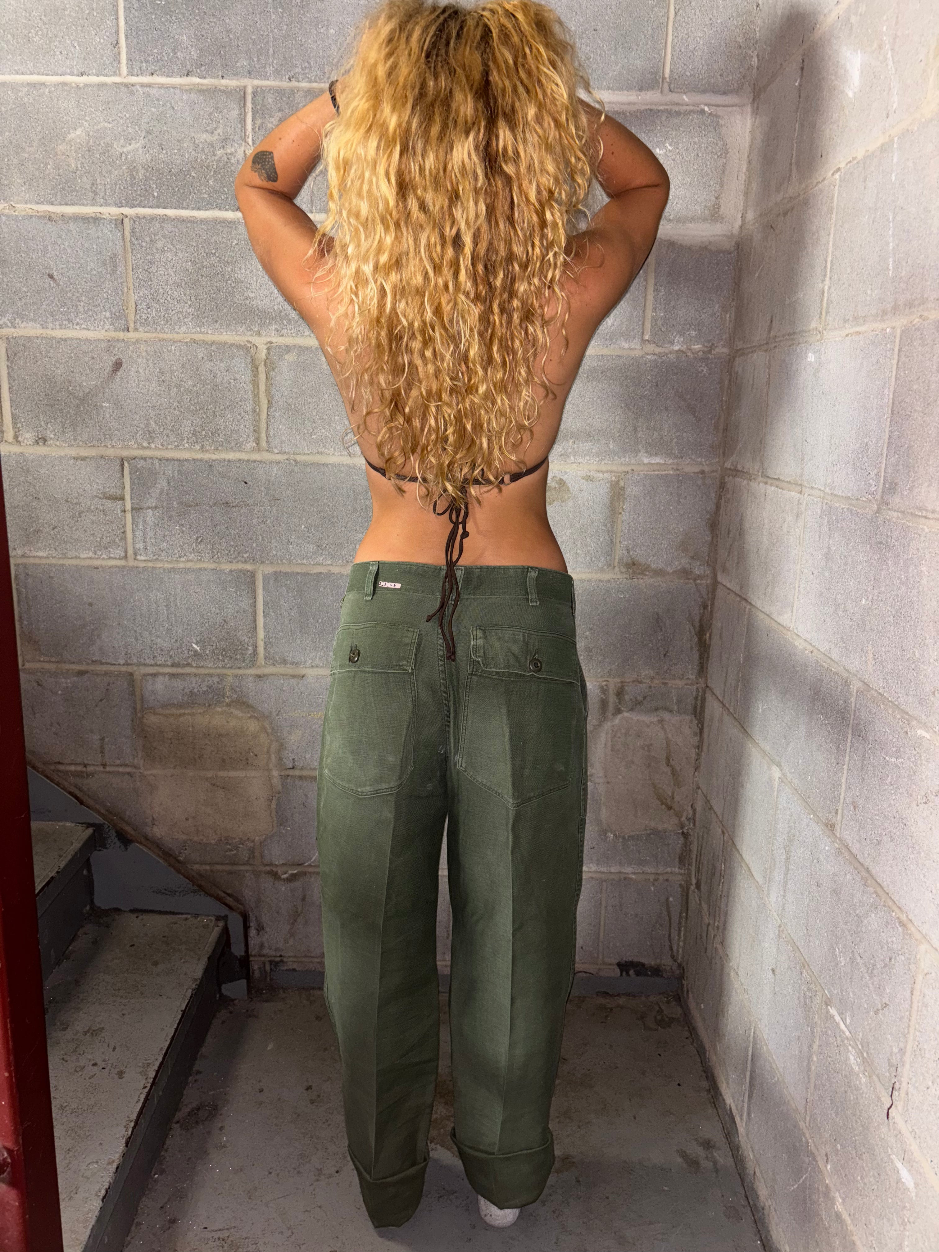 1970s US Army OG107 Pants